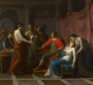 Jean Joseph Taillasson - Virgil reading the Aeneid to Augustus and Octavia