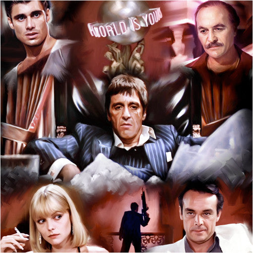 Scarface Movie Digital Painting - Get Custom Art